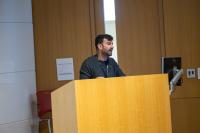 Carlos Gonzalez Crespo presenting his research at SAVY 2025.