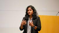 Post Doc, Ruwini Rupasinghe, presenting at SAVY 2.0 in May 2025.